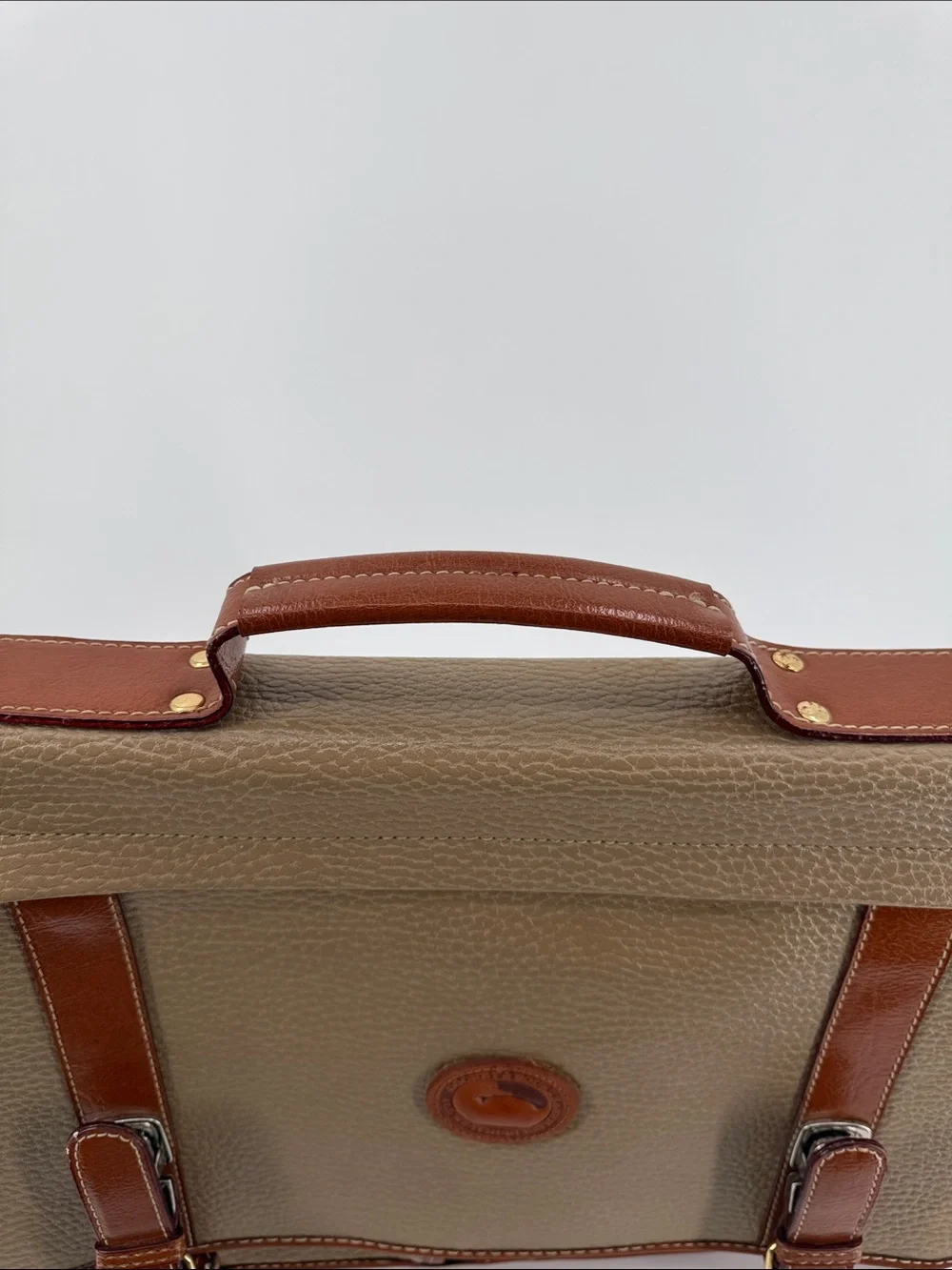 Dooney and Bourke pebbled leather briefcase/ laptop vintage 1980s